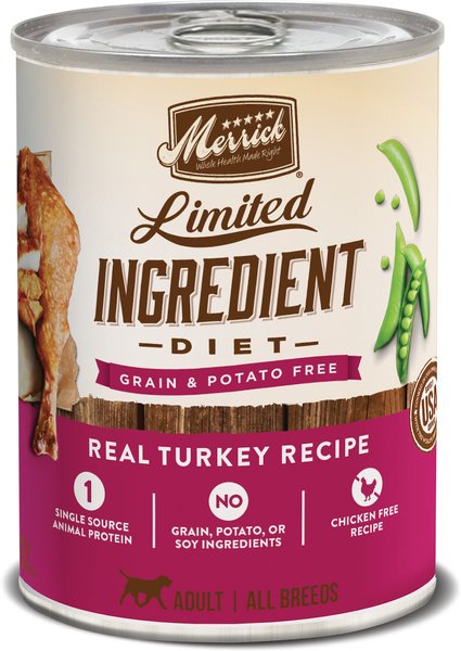 MERRICK Limited Ingredient Diet Grain-Free Wet Dog Food Real Turkey ...