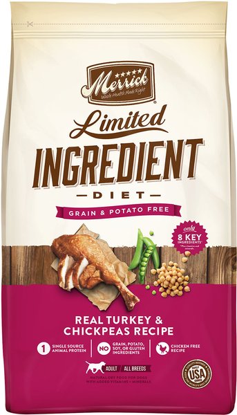 Merrick limited ingredient 2025 turkey and sweet potato