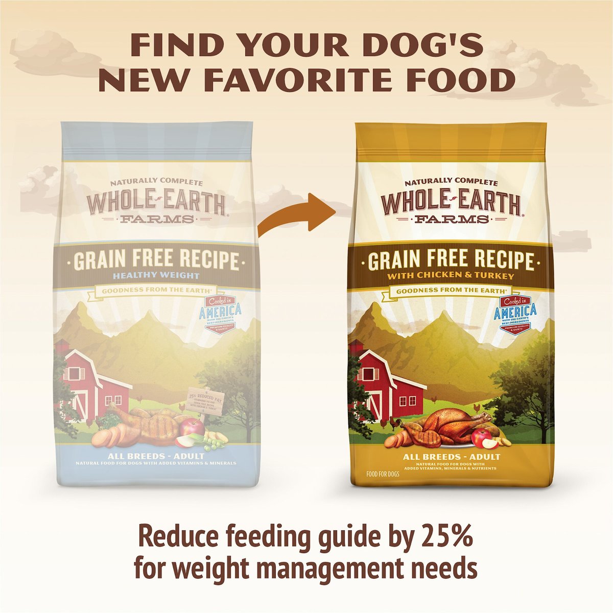 Whole earth healthy shop weight dog food