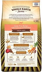 Whole Earth Farms Grain-Free Salmon & Whitefish Recipe Dry Dog Food, 25-lb bag slide 2 of 9