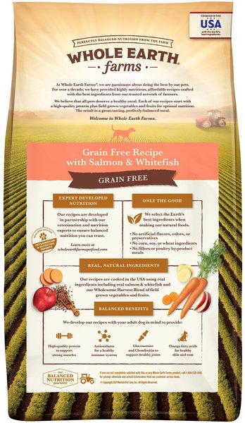 Whole Earth Farms Small Breed Grain-Free Salmon & Whitefish Dry Dog Food