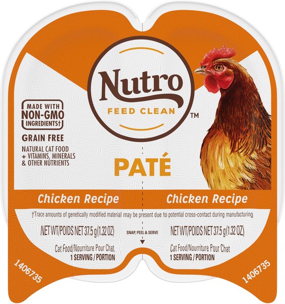 Nutro Perfect Portions Grain Free Chicken Pate Recipe Adult Wet Cat Food Trays