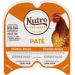 Nutro Wild Frontier Real Chicken Recipe Pate Adult High-Protein Grain-Free Cat Food Trays
