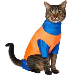 Frisco UPF 30+ Colorblock Dog & Cat Playsuit, Red, Small