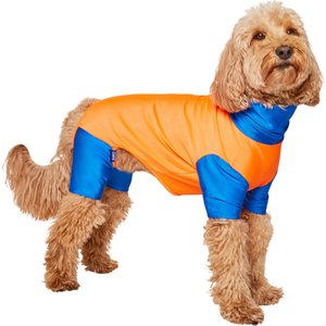 Frisco UPF 30+ Colorblock Dog & Cat Playsuit, Red, Large
