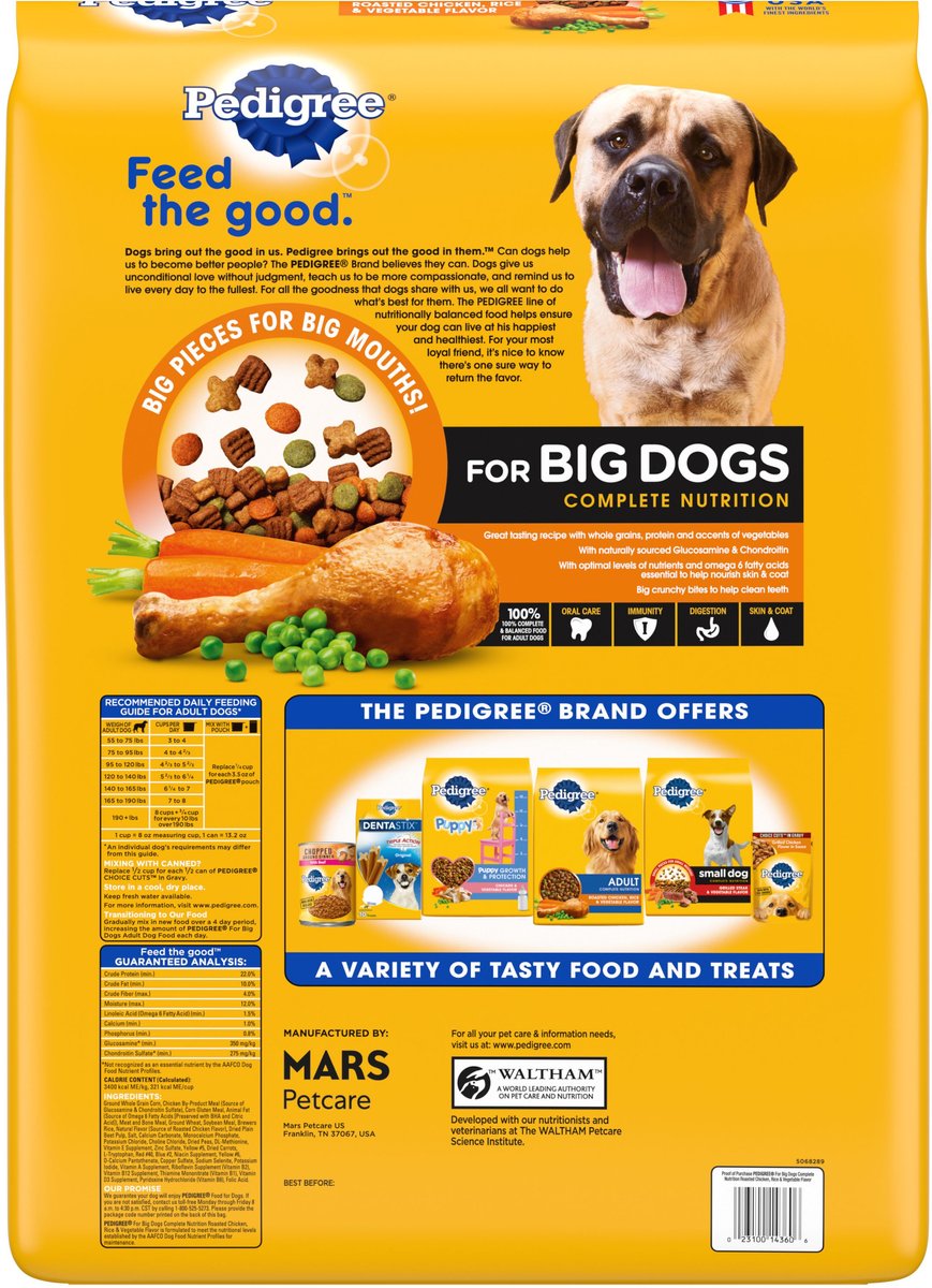 PEDIGREE High Protein Beef & Lamb Dry Dog Food for Adult Dog, 18 lb. Bag.....  | eBay