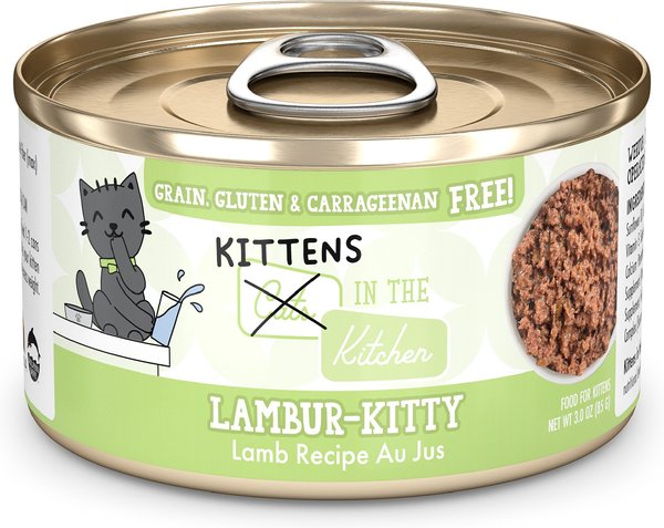 WERUVA Cats in the Kitchen for Kittens Lambur Kitty Grain Free Wet Cat Food 2.8 oz can case of 12 Chewy