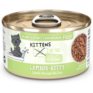 Weruva Cats in the Kitchen for Kittens Lambur-Kitty Grain-Free Wet Cat Food, 2.8-oz can, case of 12