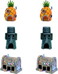 Penn-Plax Officially Licensed SpongeBob SquarePants Home Combo Fish Ornament, Multicolor, 6 count slide 1 of 4