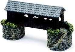 Penn-Plax Madison County Covered Bridge Fish Ornament