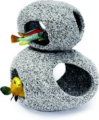 Penn-Plax Deco-Replicas Granite Stone Hideaway Fish Ornament, Large/X-Large