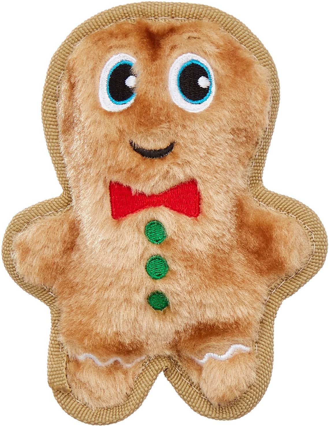 OUTWARD HOUND Holiday Invincibles Mini Gingerbread Man Dog Toy