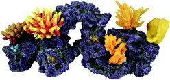 Penn-Plax Coral Reef Arch Aquarium Decoration Fish Ornament, X-Large, Yellow
