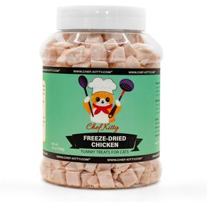Chef Kitty Freeze-Dried Chicken Cubes Dog & Cat Treat, 3.5-oz bottle