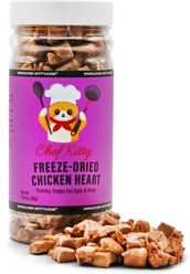 Chef Kitty Freeze-Dried Chicken Heart Dog & Cat Treat, 1.75-oz bottle slide 2 of 9
