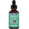 Wonder Paws Hemp Oil with Wild Salmon Oil Calming Supplement for Dogs, 2-oz bottle
