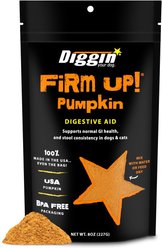Diggin' Your Dog Firm Up! Pumpkin Digestive Aid Powder Dog Supplement, 8-oz bag