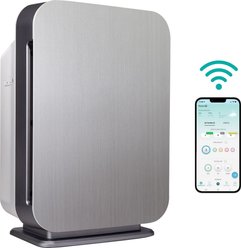 Alen BreatheSmart 75i Air Purifier with True HEPA Filters, 1,300-sqft, Brushed Stainless