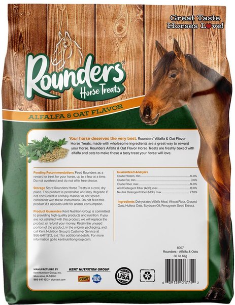 Kent / Blue Seal Alfalfa & Oats Rounders Horse Treats, 30-oz bag