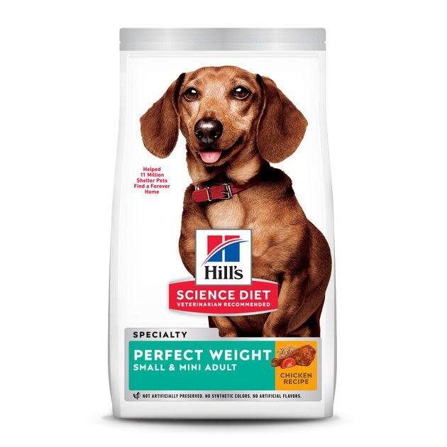 HILL'S SCIENCE DIET Adult Small & Mini Perfect Weight Dry Dog Food, 4