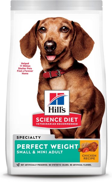Hill's Science Diet Adult Small & Mini Perfect Weight Dry Dog Food, 15-lb bag slide 1 of 11