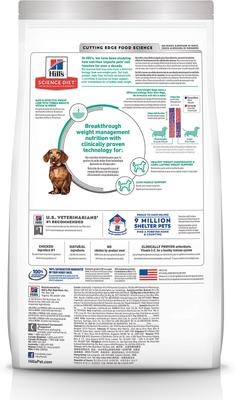 Show full view: Hill's Science Diet Adult Small & Mini Perfect Weight Dry Dog Food, 15-lb bag slide 3 of 14