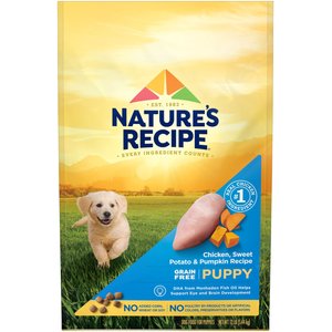 Nature's Recipe Grain-Free Puppy Chicken, Sweet Potato, & Pumpkin Recipe Dry Dog Food, 12-lb bag