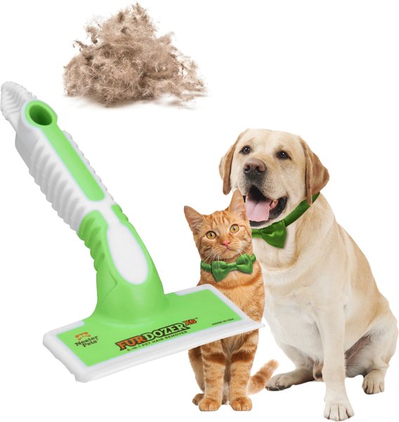 FUREMOVER Duo Dual-Sided Grooming & Hair Removal Dog & Cat Brush, Color  Varies 