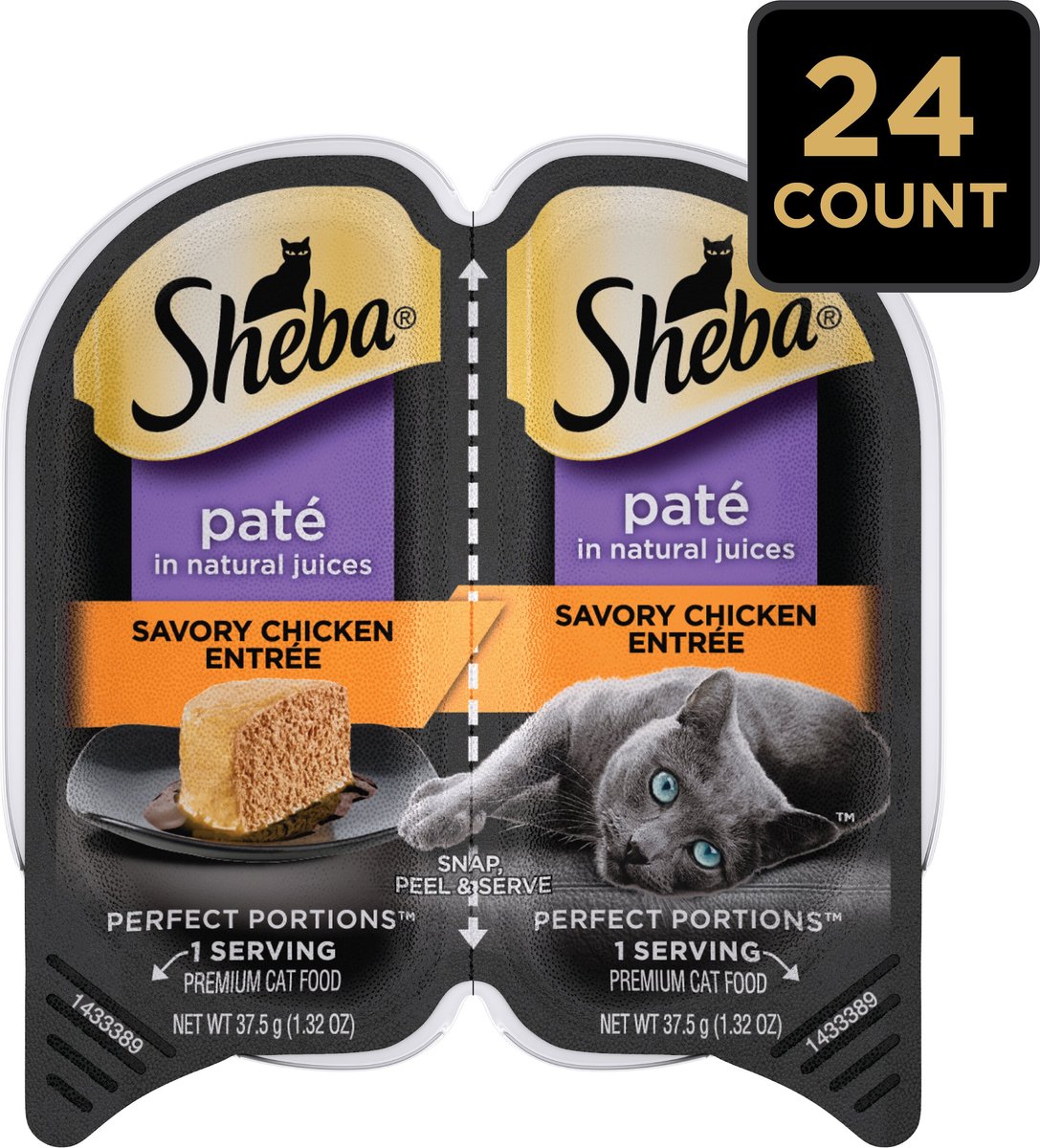 Sheba perfect portions 2025 cuts in gravy calories