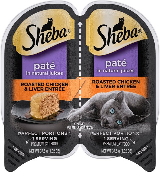 SHEBA Perfect Portions Grain Free Roasted Chicken Liver Pate