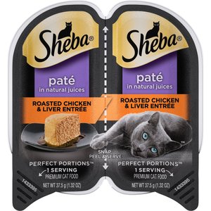 Sheba Premium Beef & Chicken Pate Entree Canned Cat Food