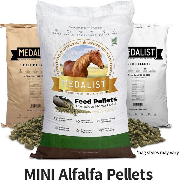 MEDALIST Alfalfa Pellets Pig & Goat Dry Food, 50lb bag