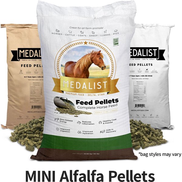 MEDALIST Alfalfa Pellets Pig & Goat Dry Food, 50lb bag