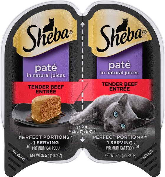 SHEBA Perfect Portions Grain Free Tender Beef Entree Pate Adult