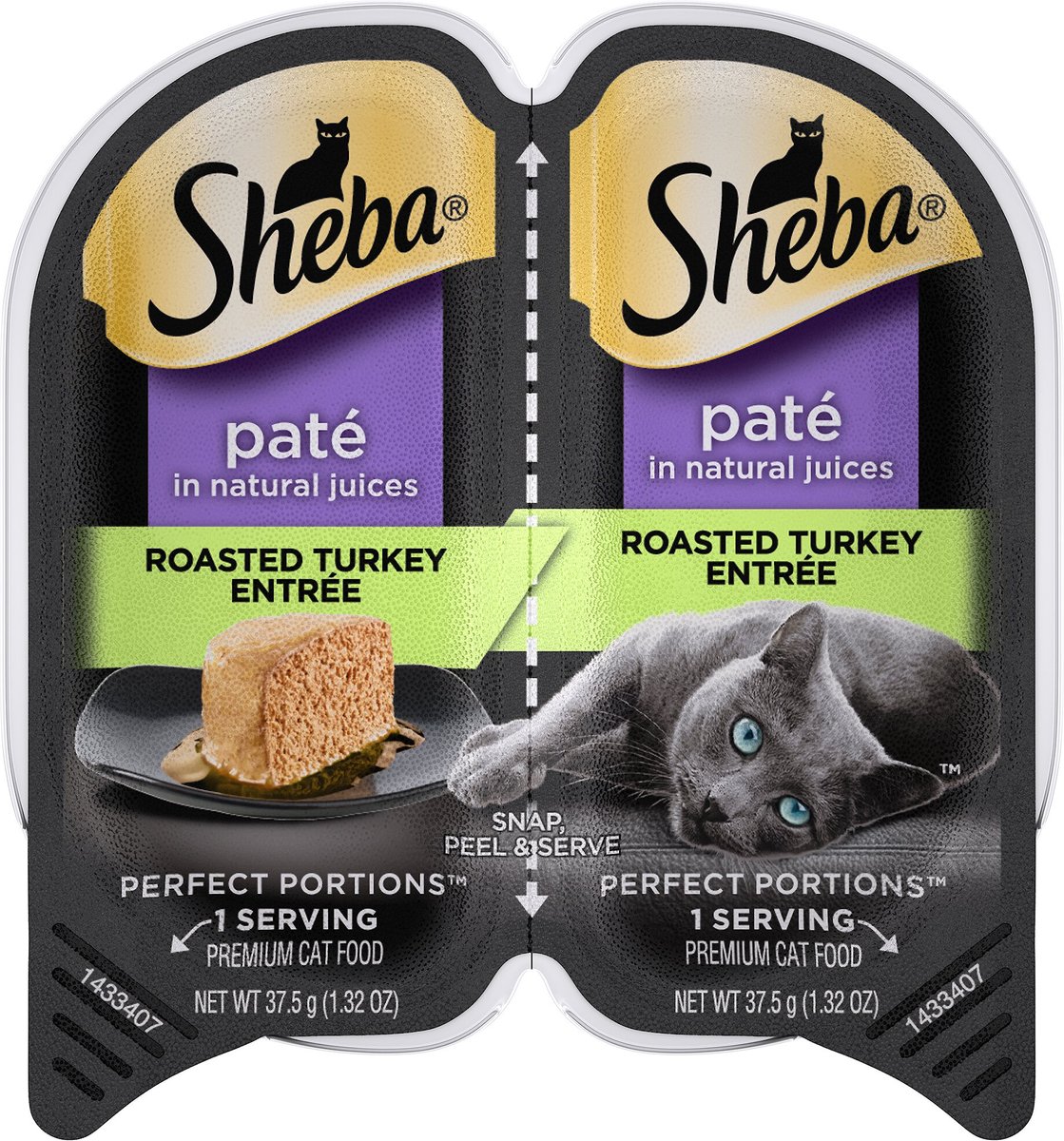 Sheba perfect portions 2025 cuts in gravy calories