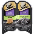 Sheba Perfect Portions Grain-Free Roasted Turkey Entree Pate Adult Wet Cat Food Trays, 2.6-oz, case of 24 twin-packs