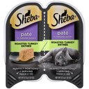 Sheba Perfect Portions Grain-Free Roasted Turkey Entree Wet Cat Food Trays, 2.6-oz, case of 24 twin-packs