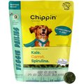 Chippin Vegan Crunchy Veggie Dailies, Spirulina, Kale & Carrot Oven Baked Dog Treat, 5-oz bag