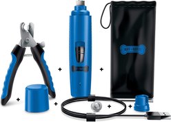 Ruff 'N Ruffus Upgraded Rechargeable Dog Nail Grinder Kit, Blue