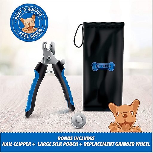 Ruff 'N Ruffus Upgraded Rechargeable Dog Nail Grinder Kit, Blue