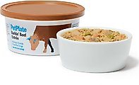PetPlate Human Grade Barkin' Beef Entrée Dog Food, 12-oz cup, case of 6