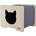 Noba Origin Hut Hideout Head Entry Cat Condo, Tidal & Natural Wood
