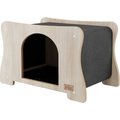 Noba Origin Hammock Arch Door Dog & Cat Condo, Grey & Natural Wood