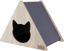 Noba Origin Teepee Head Entry Cat Condo, Tidal & Natural Wood