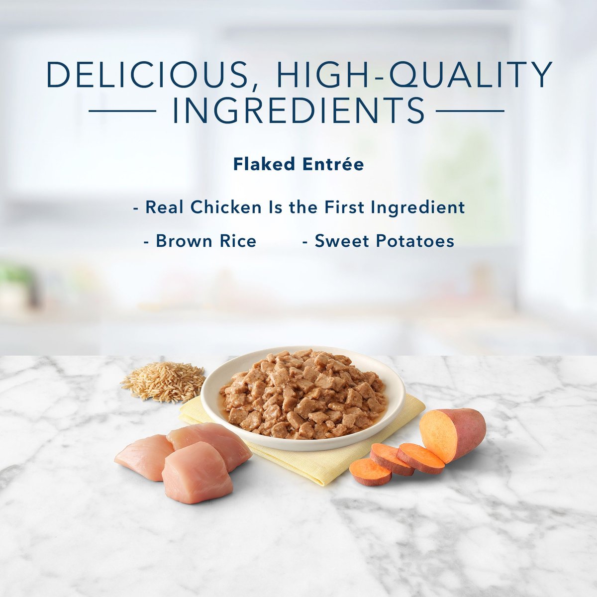 Blue Buffalo Healthy Gourmet Flaked Chicken Entree in Gravy Canned Cat Food