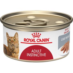 Royal Canin Feline Health Nutrition Adult Instinctive Loaf in Sauce Canned Cat Food, 3-oz, case of 24