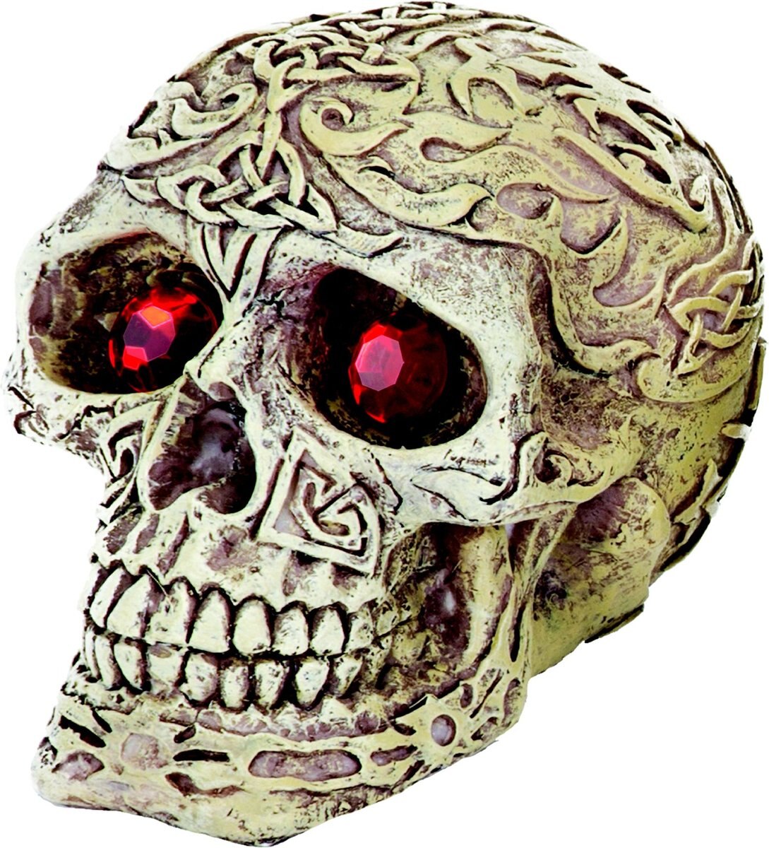 Penn-Plax Skull Gazers Fish Ornament, Small