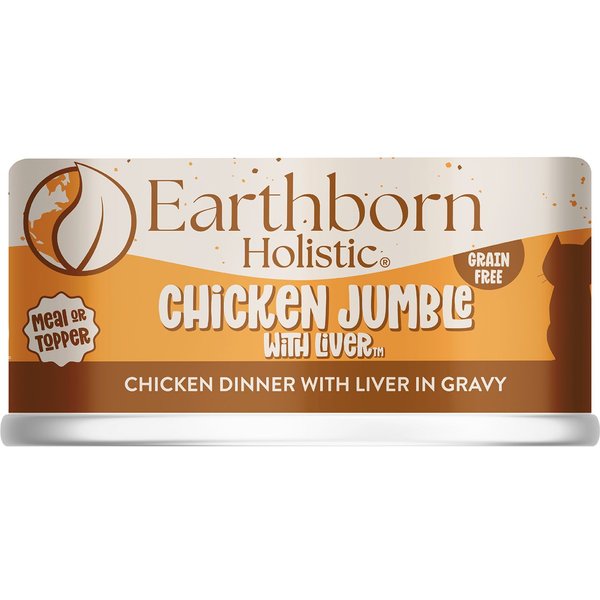 Earthborn Holistic Chicken Jumble with Liver Grain-Free Natural Canned Cat & Kitten Food