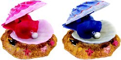 Penn-Plax Clamshell Aquarium Fish Ornament, Multicolor