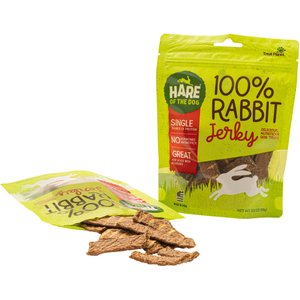 Hare of the Dog 100% Rabbit Jerky Dog Treats, 3.5-oz bag